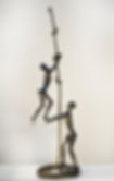 Tolla Inbar, Encouragement, Bronze sculpture
